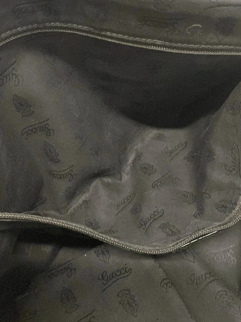 GUCCI GG 211976 Dark Brown Beige Black Jacquard Patent Leather Tote Bag - Picture 15 of 15